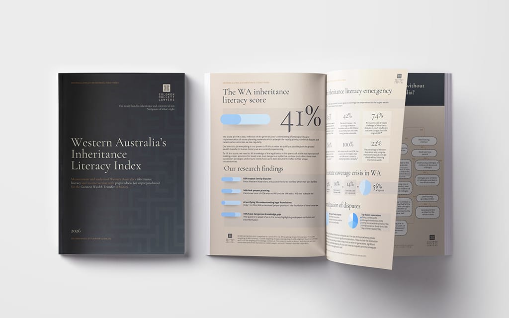 Western Australia’s Inheritance Literacy Index